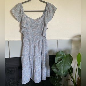 women's ruffled mini dress size S